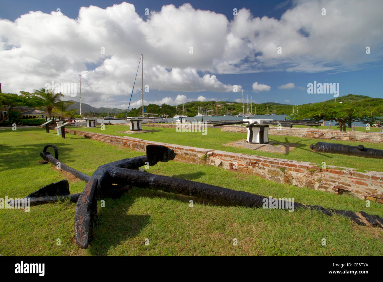 Nelson's Historic Dockyard, English Harbour, Antigua, W.I Foto Stock