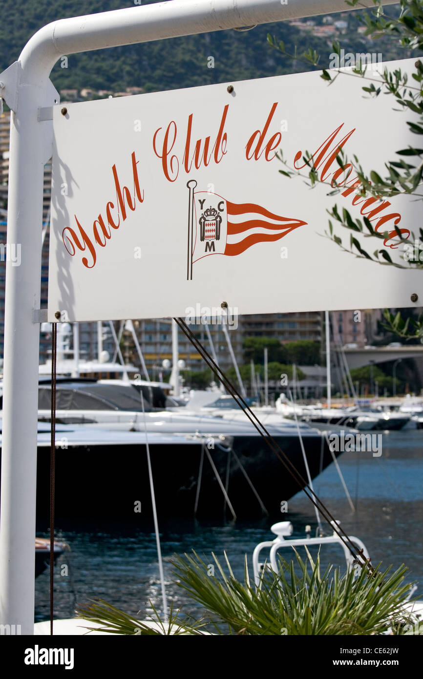 Yacht Club di Monaco Monte Carlo in Europa Foto Stock