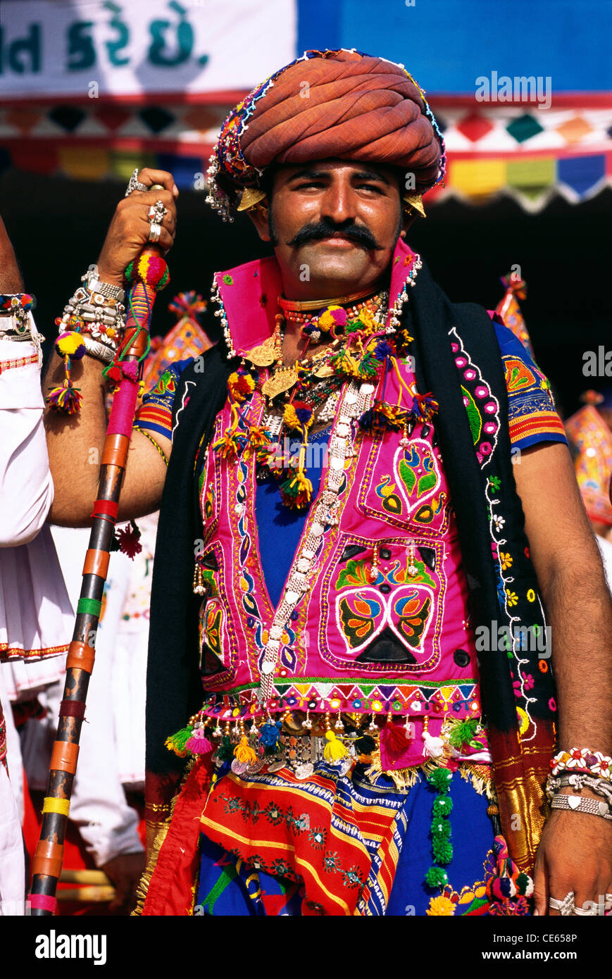 Signor Tarnetar, fiera di Tarnetar, Gujarat, India Foto Stock