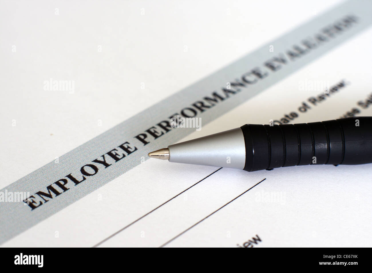 Valutazione della prestazione Foto Stock