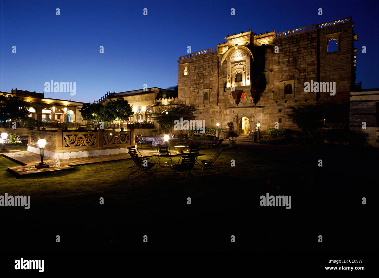 Fort Chenwa ; Luni ; Jodhpur ; Rajasthan ; India Foto Stock