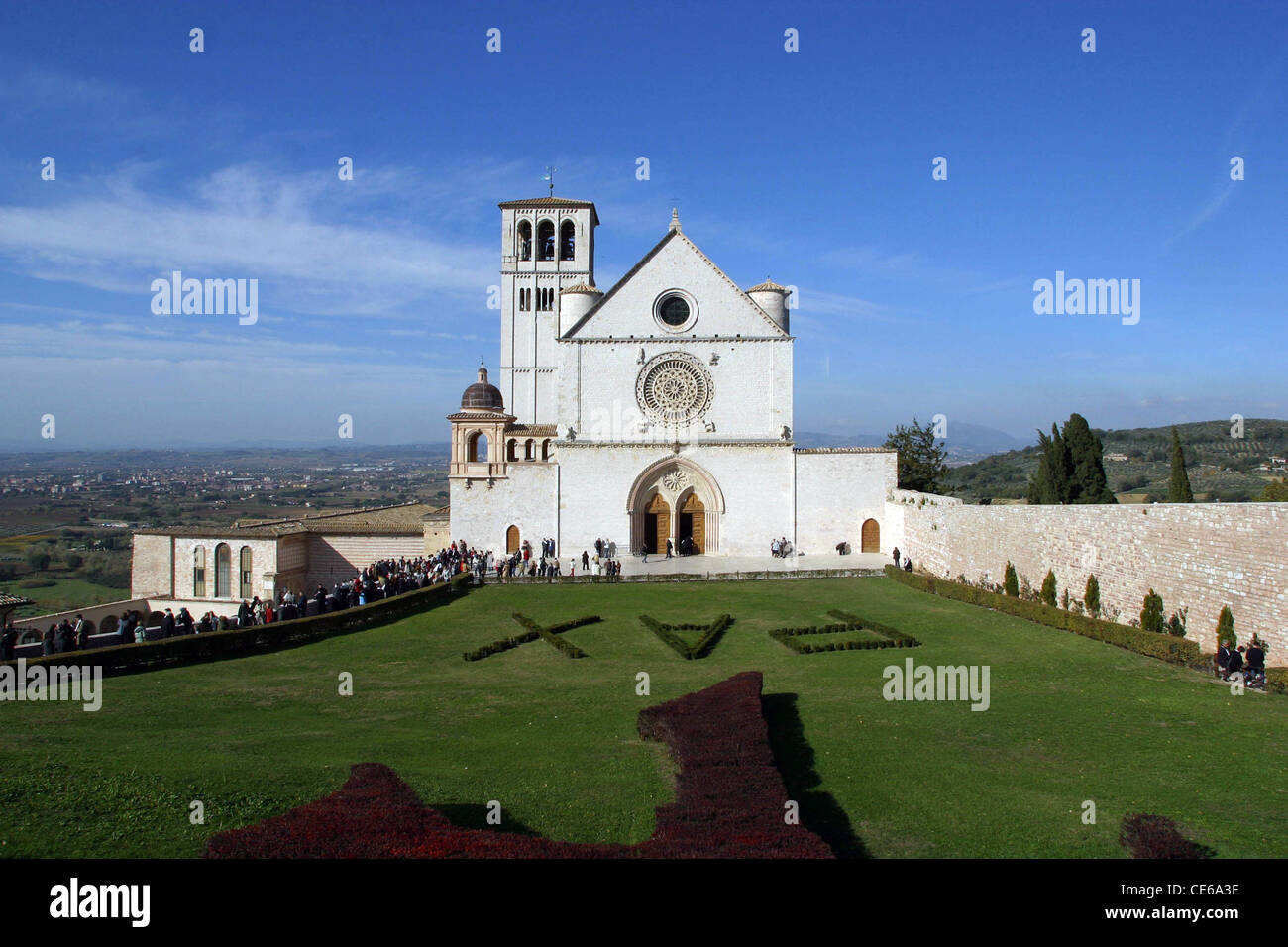 Basilica di San Francesco - Assisi Foto Stock