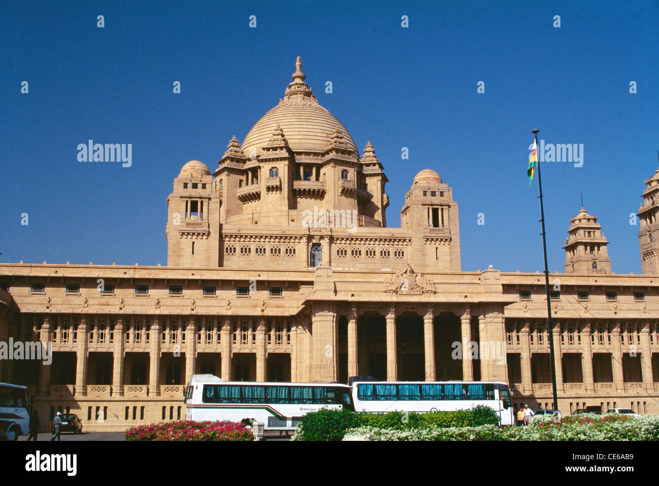 Umaid Bhawan Palace hotel Jodhpur Rajasthan in India Foto Stock