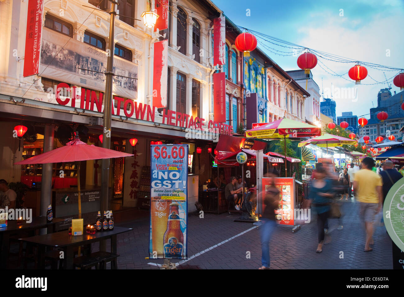 Patrimonio cinese centro sul Pagoda Street, Chinatown, Singapore Foto Stock