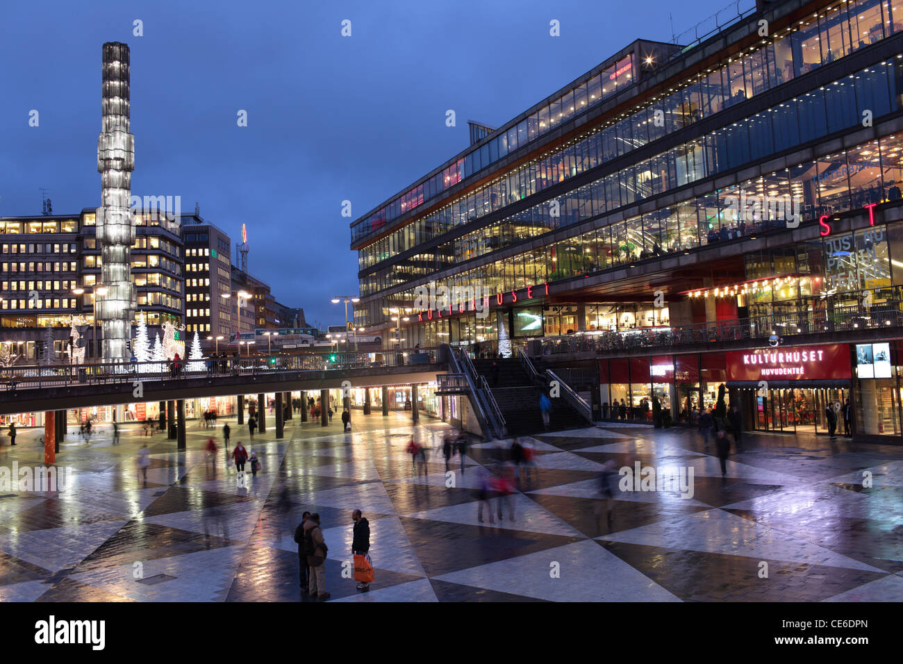 Sergel square a Stoccolma, Svezia Foto Stock