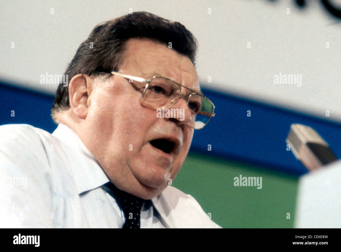 Franz Josef Strauss - 06.09.1915 - 03.10.1988: il ritratto del Primo Ministro bavarese e CSU Presidenti 1983 a Monaco di Baviera. Foto Stock