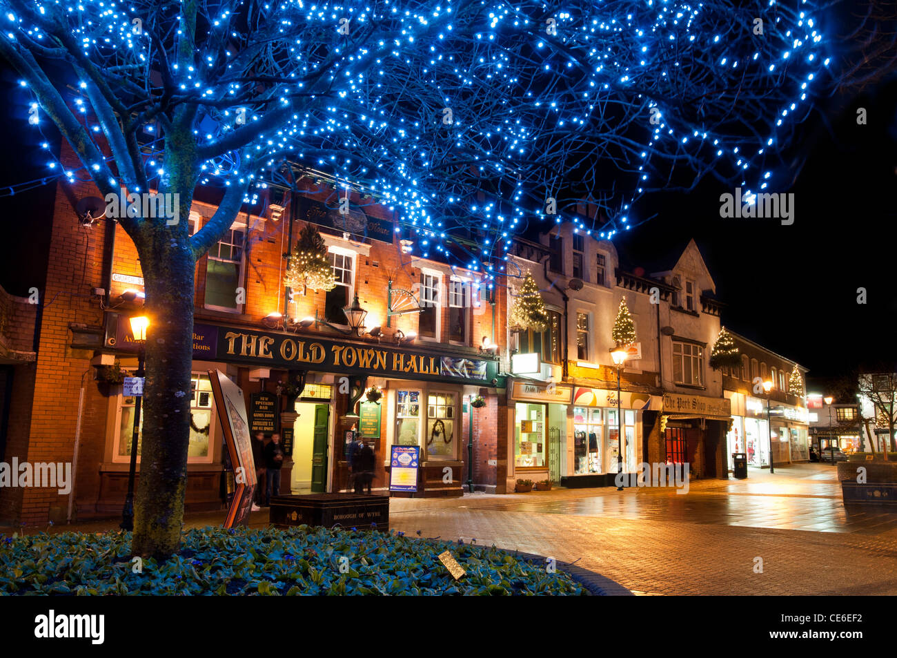 Natale, Poulton-le-fylde,centro storico,lancashire,l'Inghilterra,uk,l'Europa Foto Stock