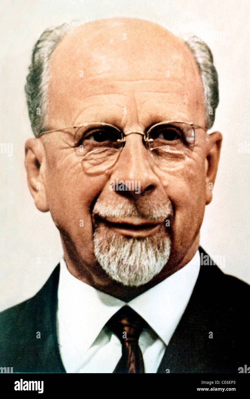 Walter Ulbricht : leader del partito della SED 1953 al 1971 e Presidente del Consiglio di Stato della Repubblica democratica tedesca 1960 al 1973. Foto Stock