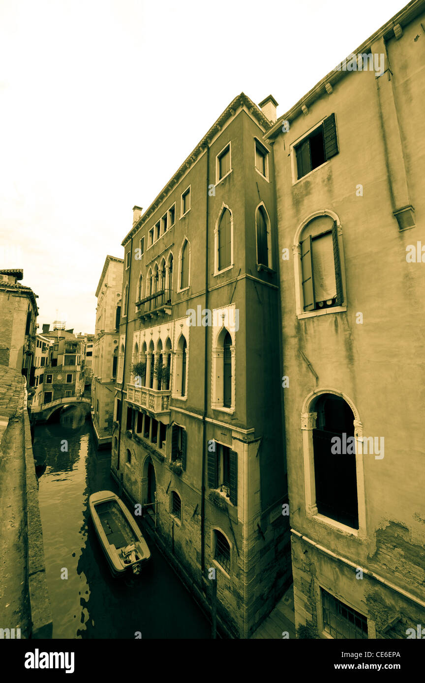 Venezia vista canale Foto Stock