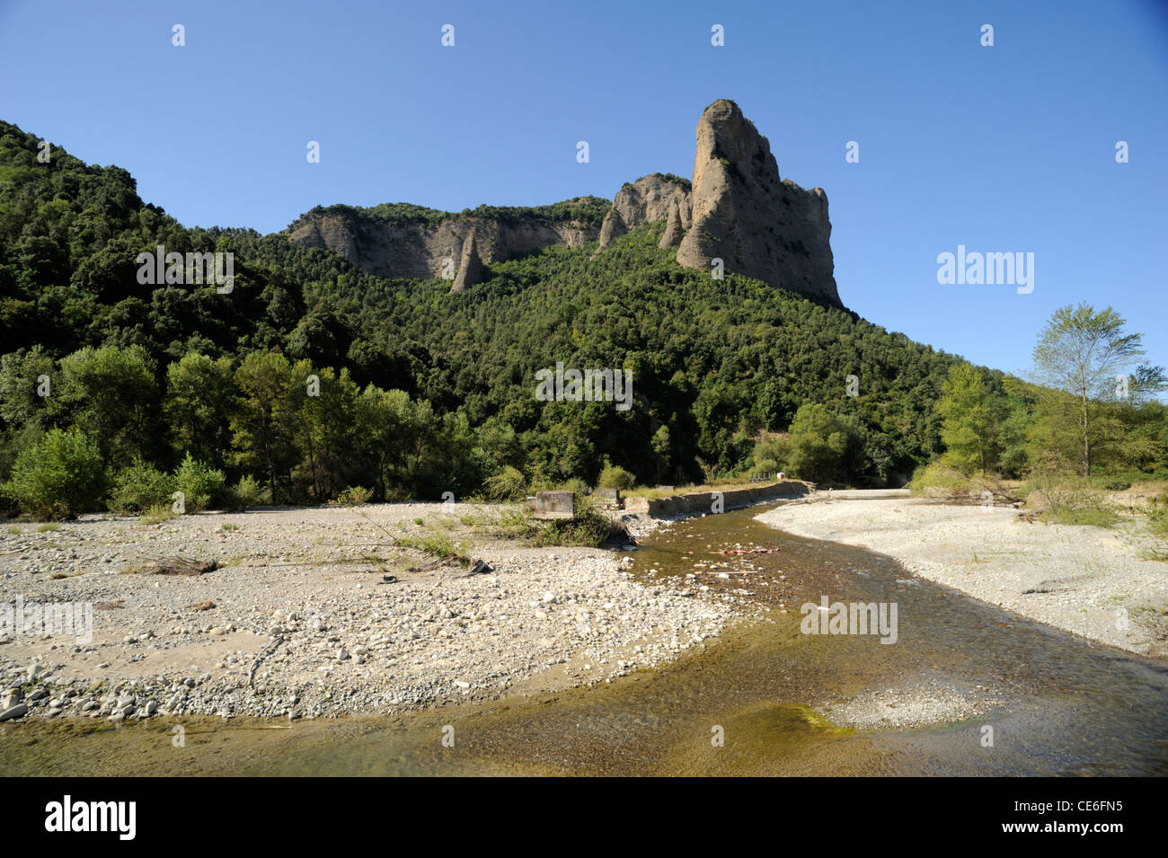 Italia, Basilicata, Appennino Lucano Parco Nazionale Val d'Agri, Valle del fiume Agri e Murgia di Sant'Oronzo Foto Stock