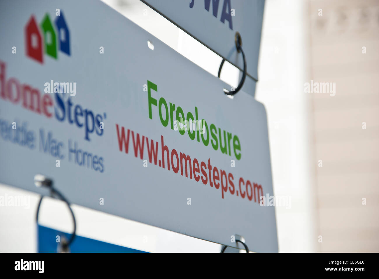 Segno di preclusione. Un segno dei nostri tempi. Foto Stock