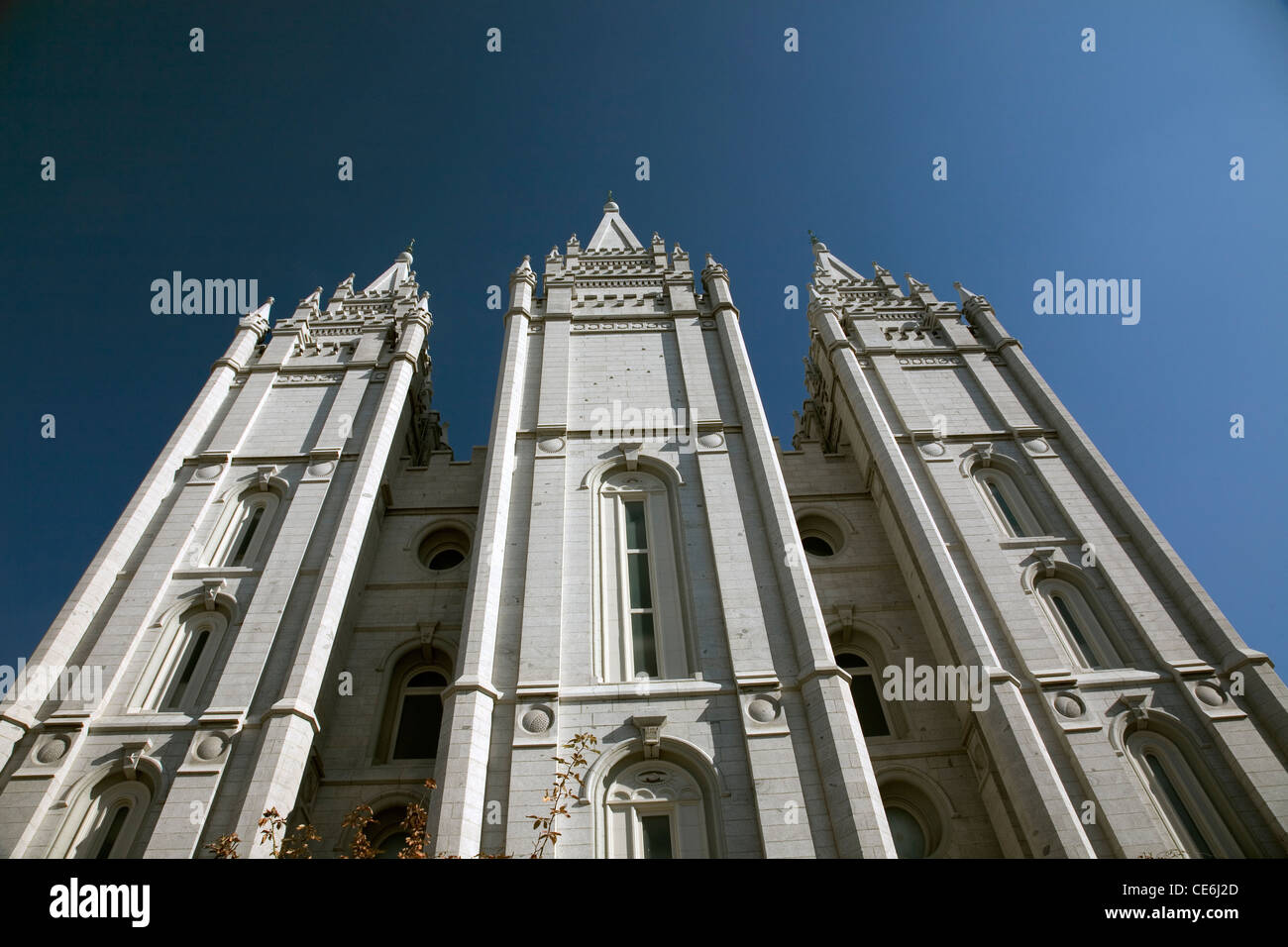 UTAH - Salt Lake City tempio della Chiesa di Gesù Cristo dei Santi Latter-Day, Il Tempio mormone. Foto Stock