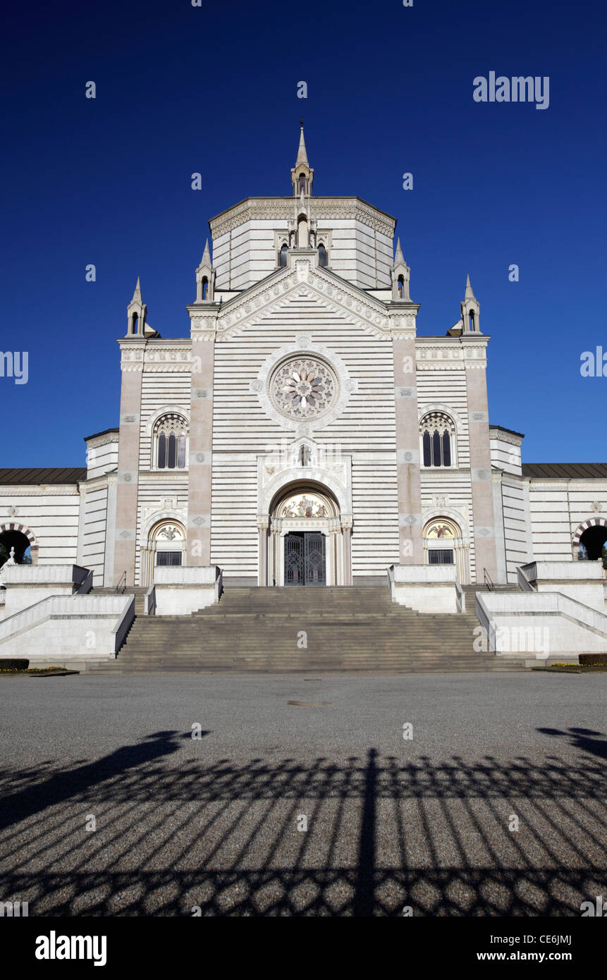 Il Famedio entrata edificio al Cimitero Monumentale di Milano, Italia Foto Stock