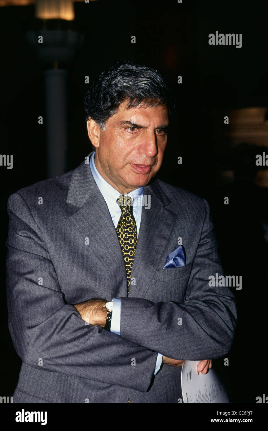 Ratan Tata ; Ratan Naval Tata ; industriale indiano, filantropo, ed ex presidente di Tata Sons ; India ; Asia Foto Stock