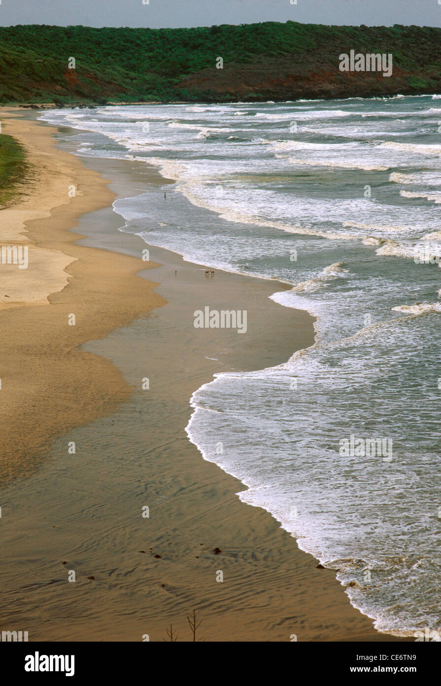 Spiaggia vuota a bhandarpule Ganpatipule ratnagiri konkan Maharashtra india asia Foto Stock