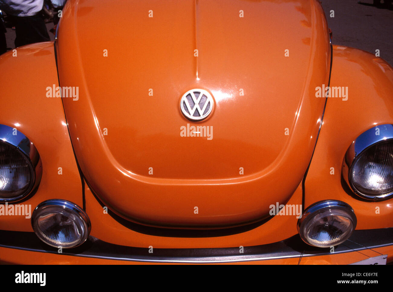 SSK 85596 : 1966 Volkswagen auto d'epoca luci del cofano Foto Stock