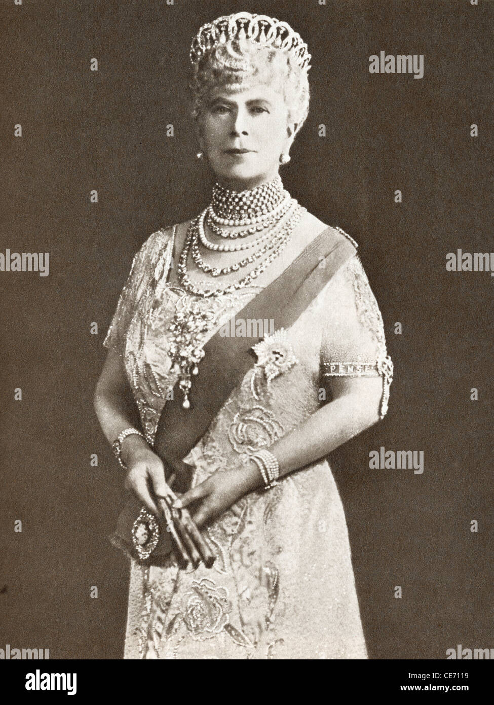 Maria di Teck, Victoria Mary Augusta Louise Olga Pauline Claudine Agnes, 1867 - 1953. La moglie del re George V. Foto Stock