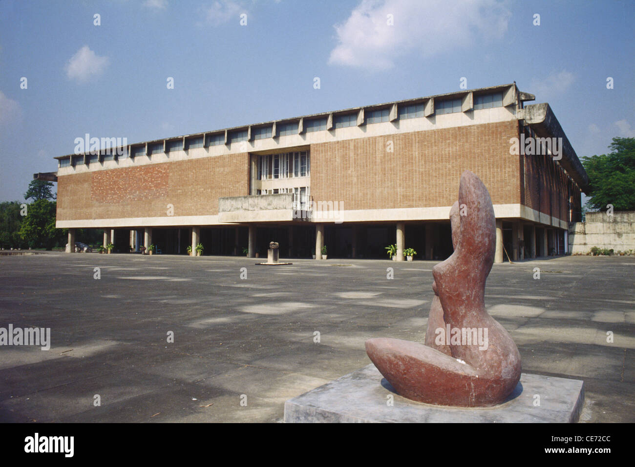 Architetto francese le Corbusier architettura Museo edificio Chandigarh Unione territorio UT India Foto Stock