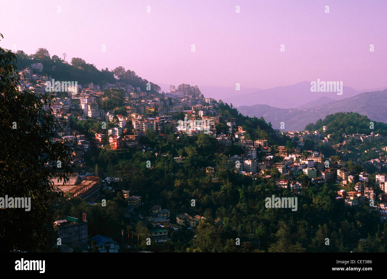 SSK 82619 : gangtok città ; gangtok ; il Sikkim ; india Foto Stock