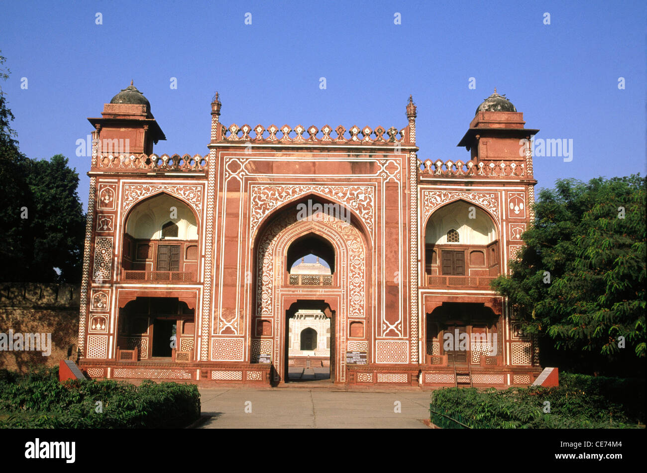 Ingresso di Itmad Ud Daulah tomba agra Uttar Pradesh, India Foto Stock