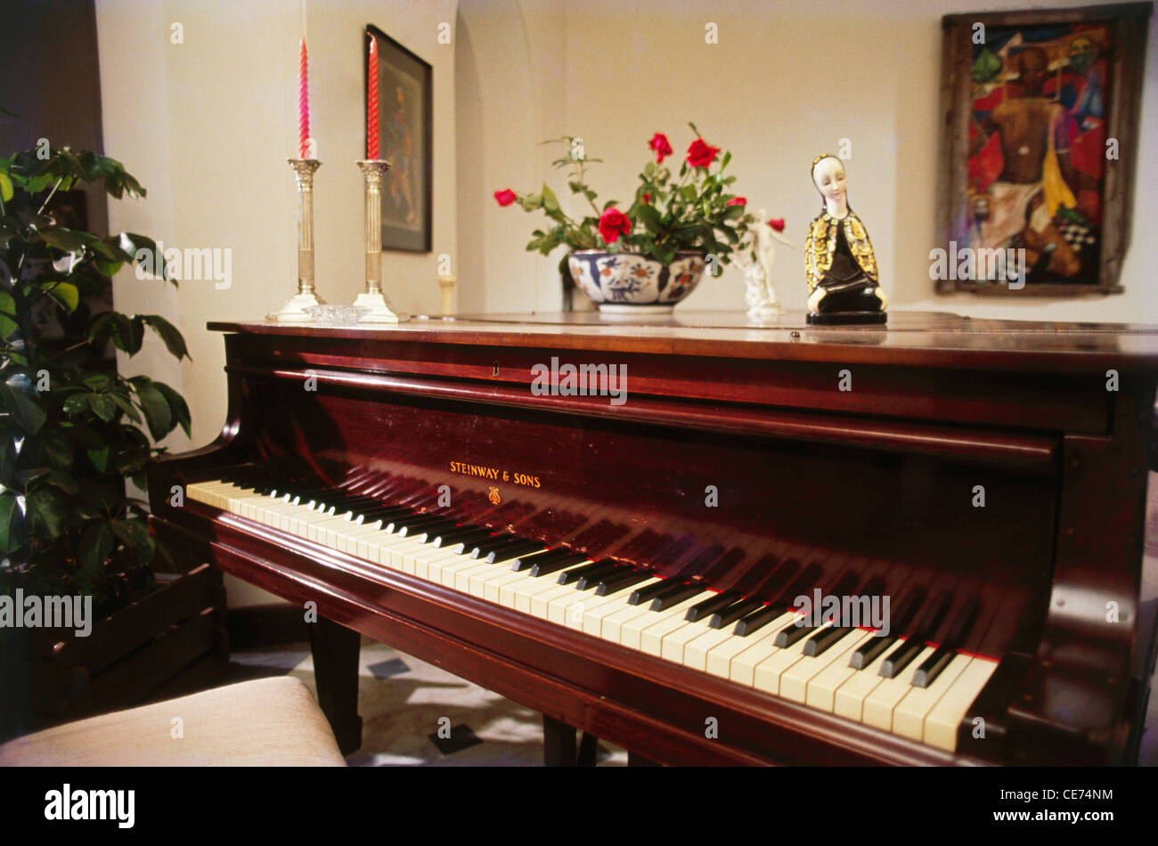 Tastiera di pianoforte ; strumento musicale ; india Foto Stock