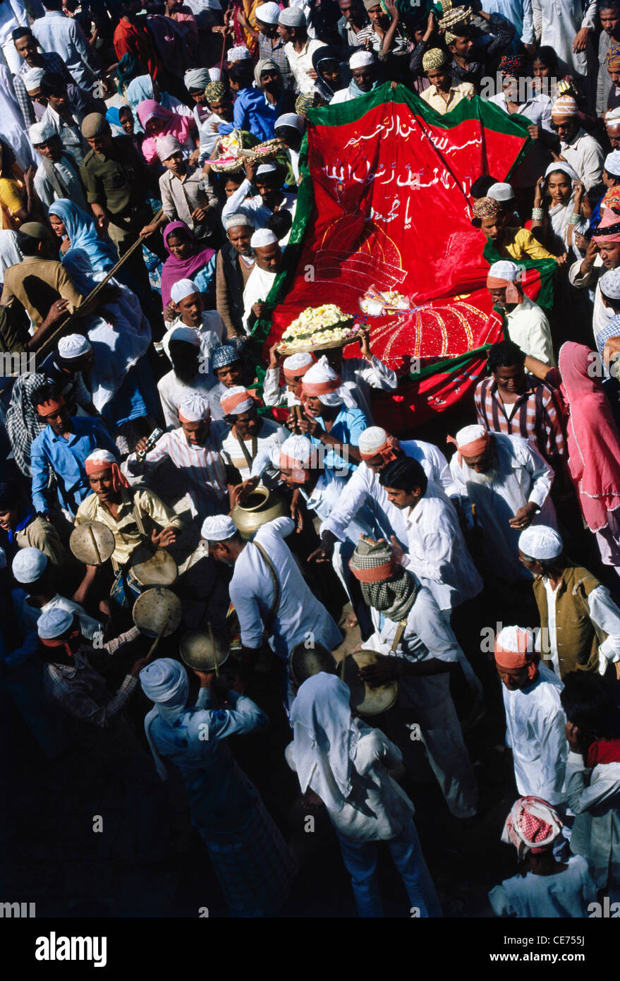 Chadar islamico ; Tazia ; Moharrum ; jaipur ; rajasthan ; india ; asia Foto Stock