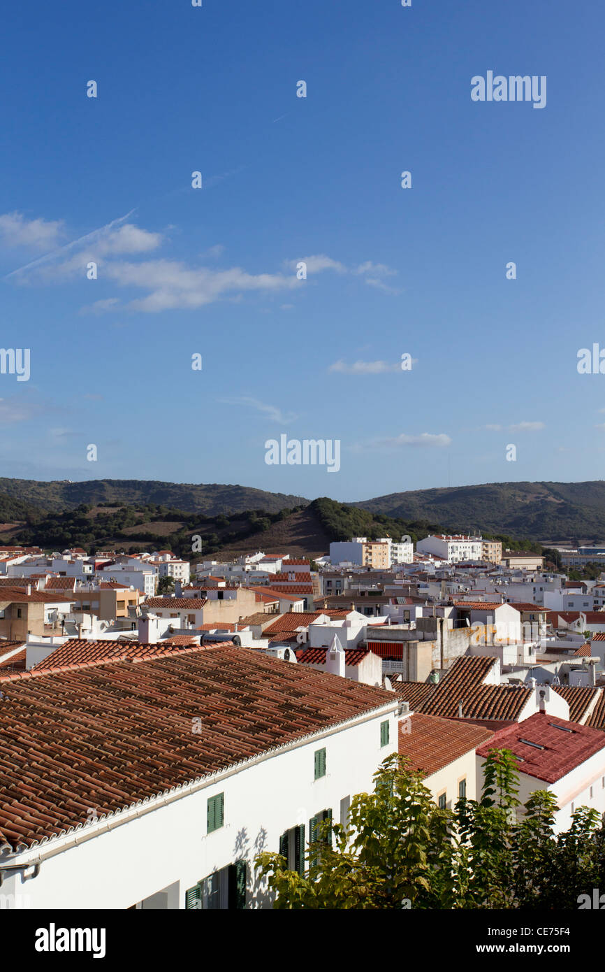 Città di Ferreries, Menorca, isole Baleari, Spagna, ottobre 2011, Foto Stock