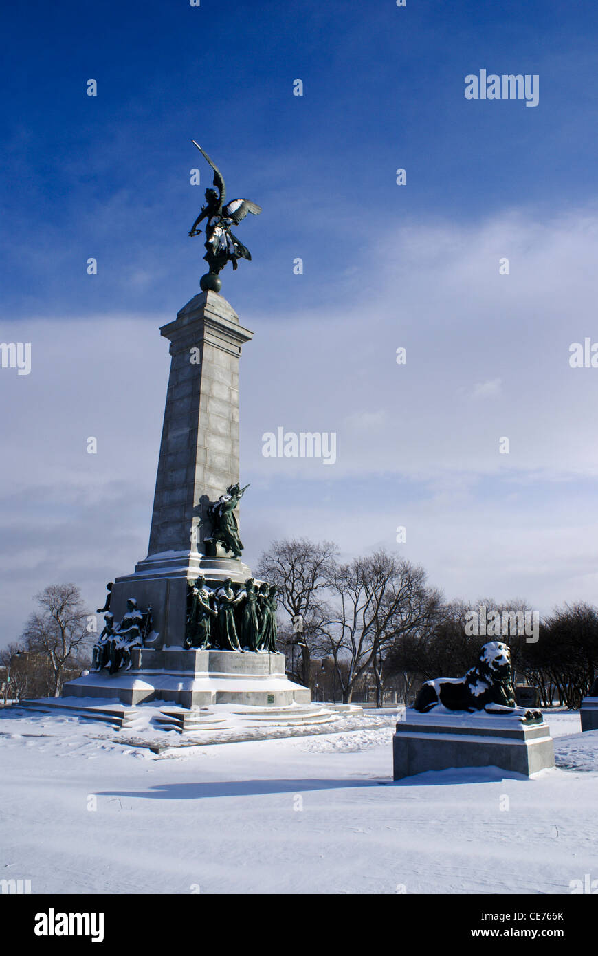 George-Étienne Cartier monumento, Parc du Mont-Royal, Montreal, Quebec, Canada. Foto Stock
