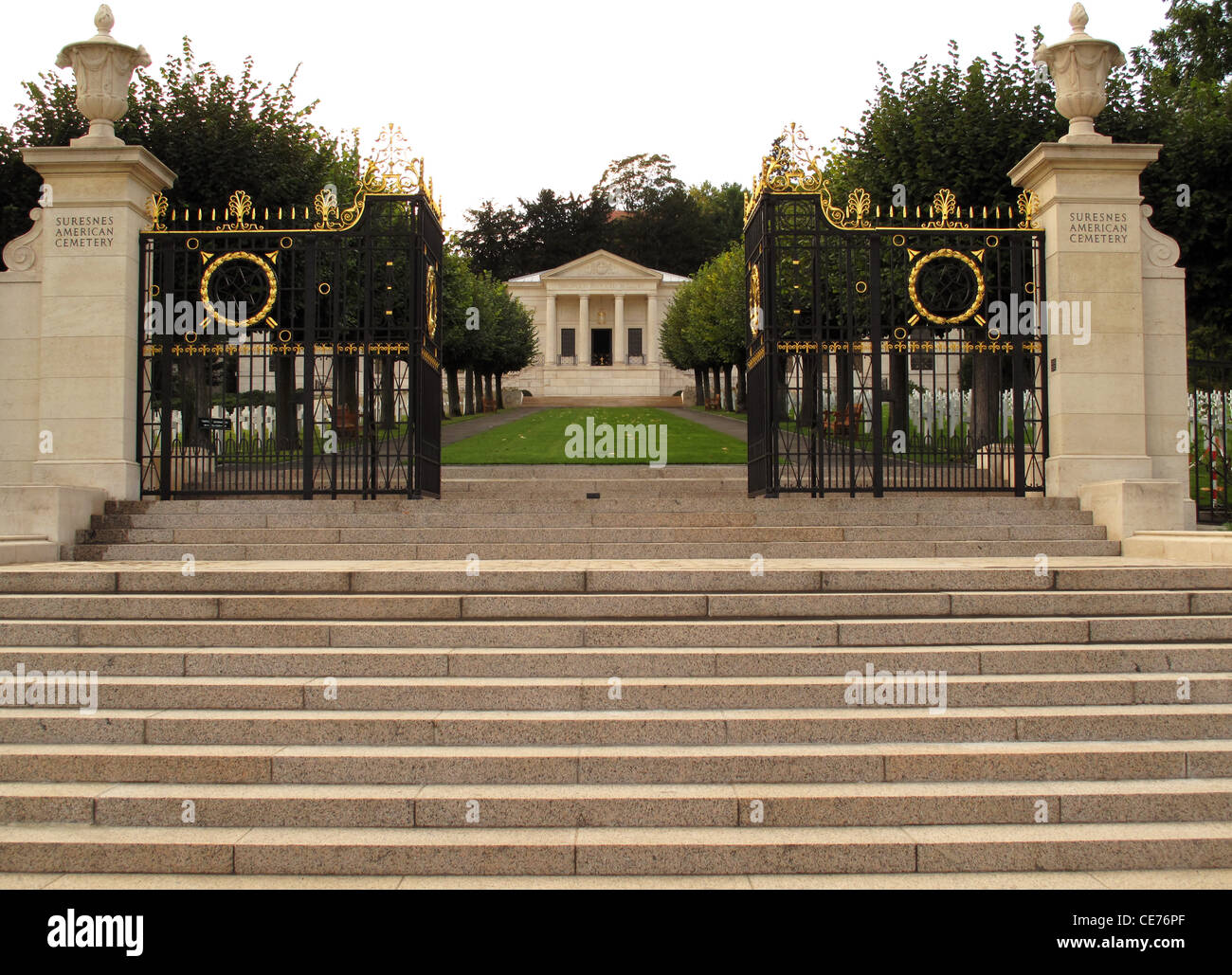 Suresnes American Cimitero e memoriale, Suresnes, Hauts-de-sciabiche, nei pressi di Parigi, Francia, guerra mondiale I e II Guerra Mondiale cimitero Foto Stock