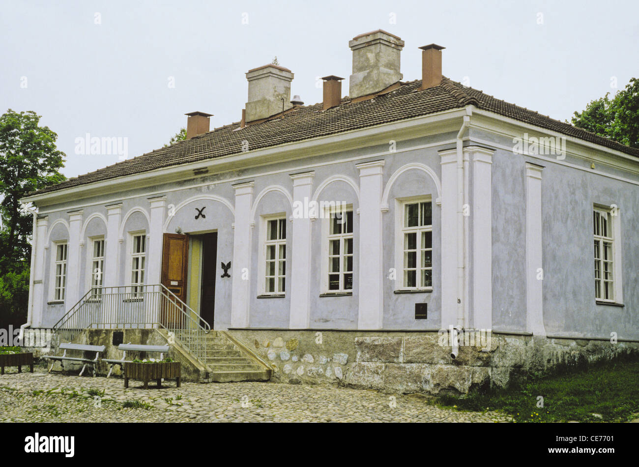 Museo di cavalleria edificio presso la storica fortezza di Lappeenranta, Finlandia Foto Stock