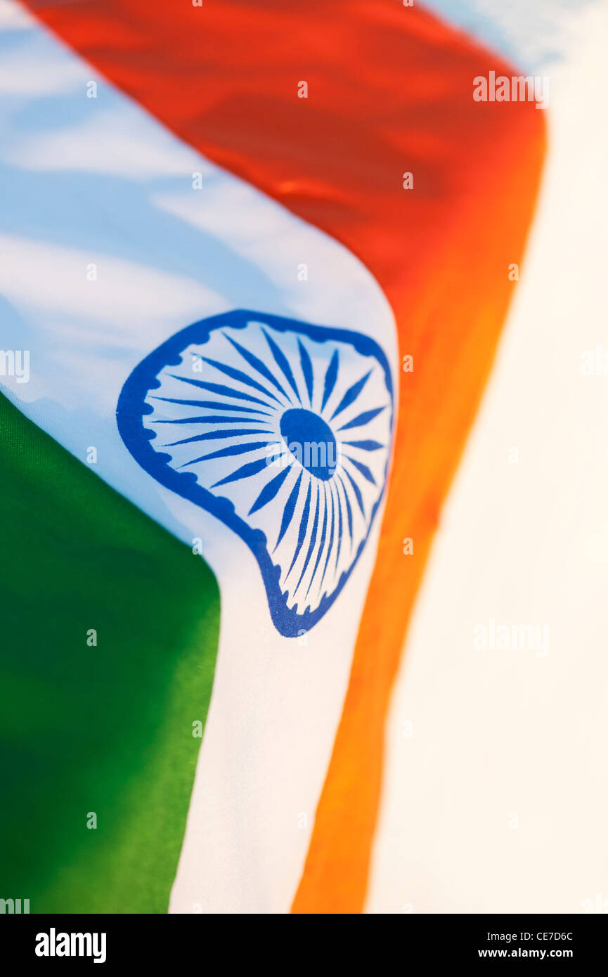 Bandiera indiana Foto Stock