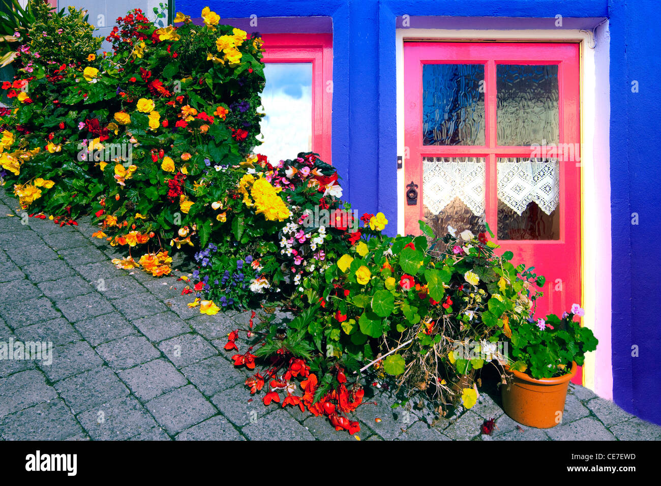 Finestra in Westport, County Mayo, Irlanda Foto Stock