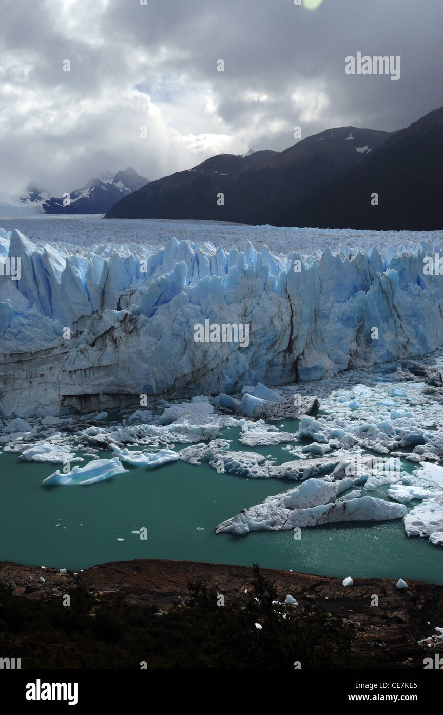 Ghiacciaio Perito Moreno, parco nazionale Los Glaciares, Patagonia, Argentina Foto Stock