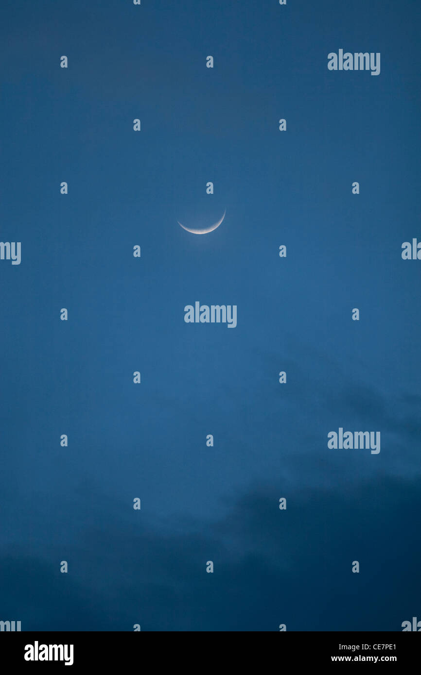 Luna e nuvole Foto Stock