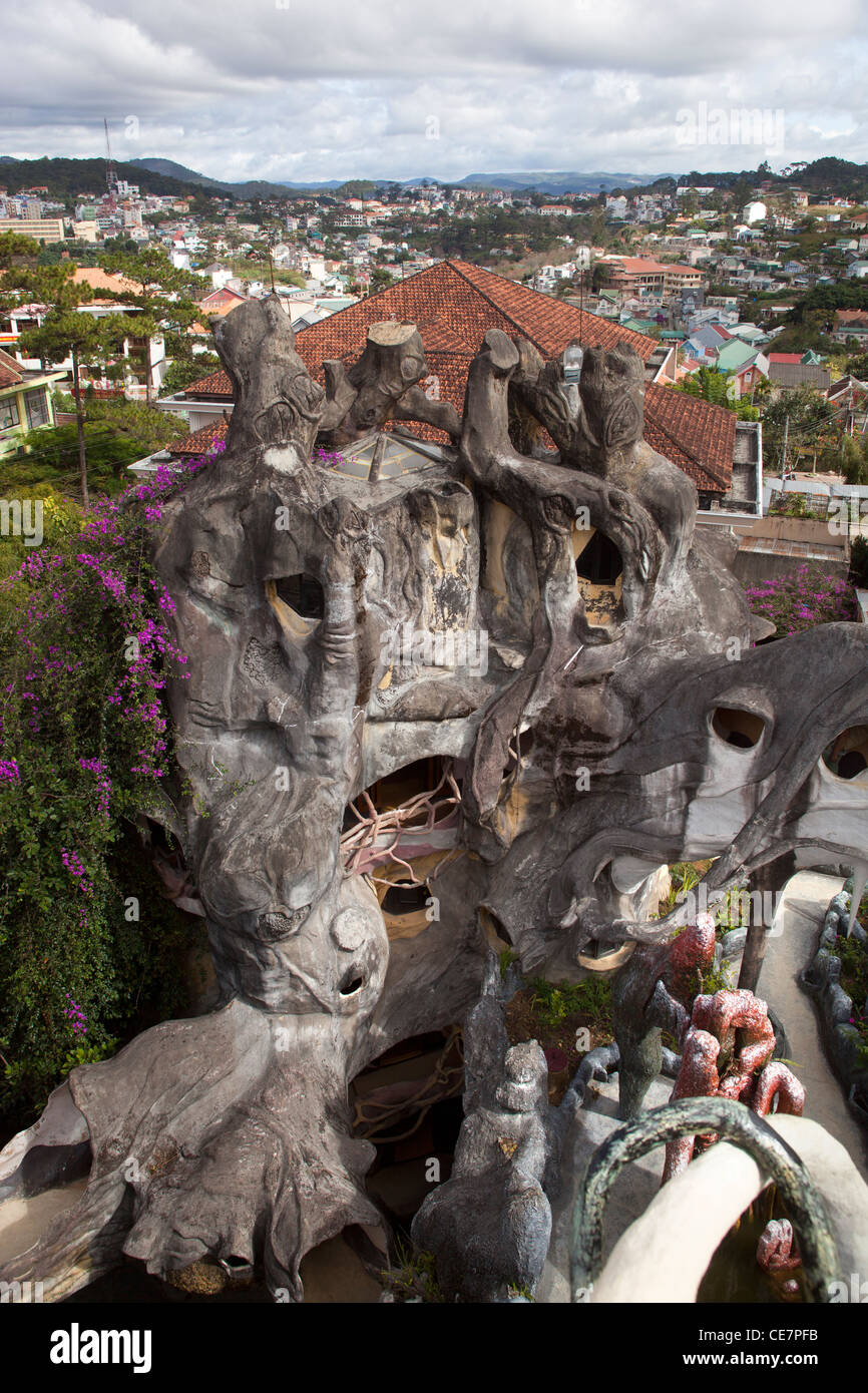 Hang Nga 'Crazy House' Guest House o Hotel Dalat Vietnam Foto Stock