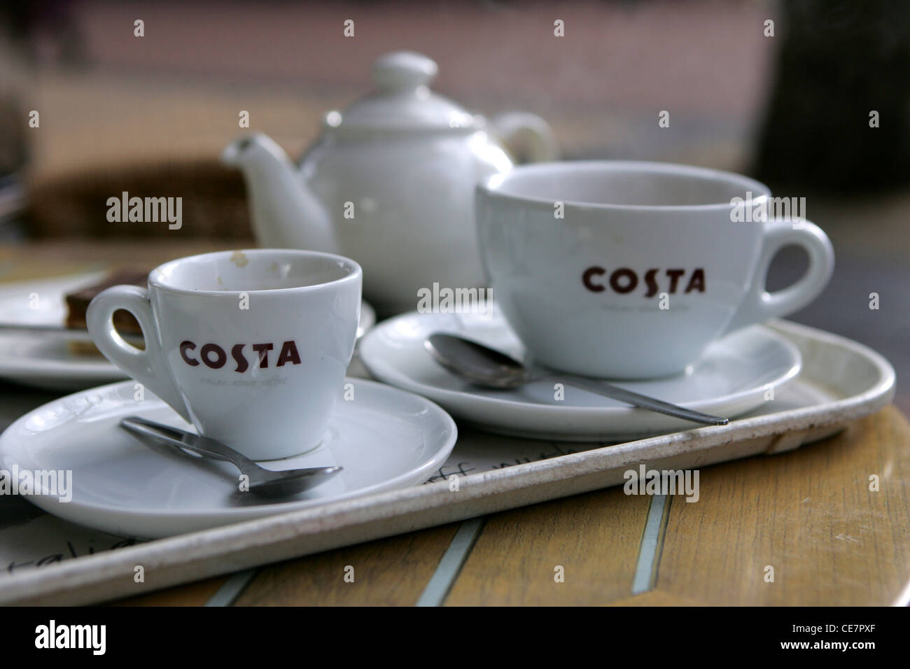 Costa Coffee, coppa, vicino costa cup Foto Stock