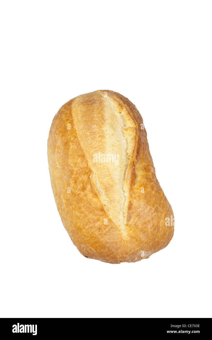 Filone di pain au Levain pane su sfondo bianco Foto Stock