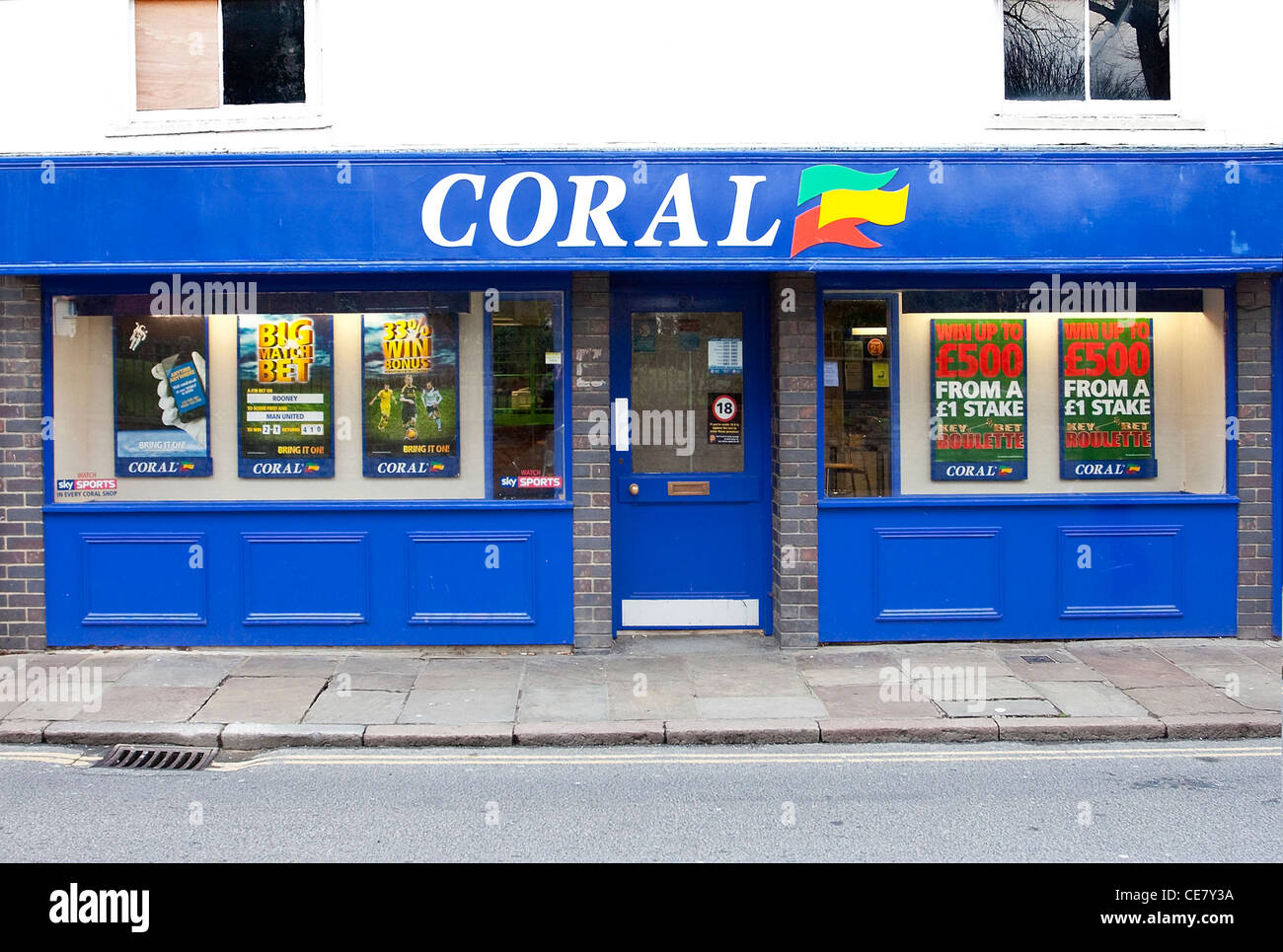 Coralli Bookmaker bookmaker allibratore betting shop il gioco d'azzardo Canterbury REGNO UNITO Foto Stock