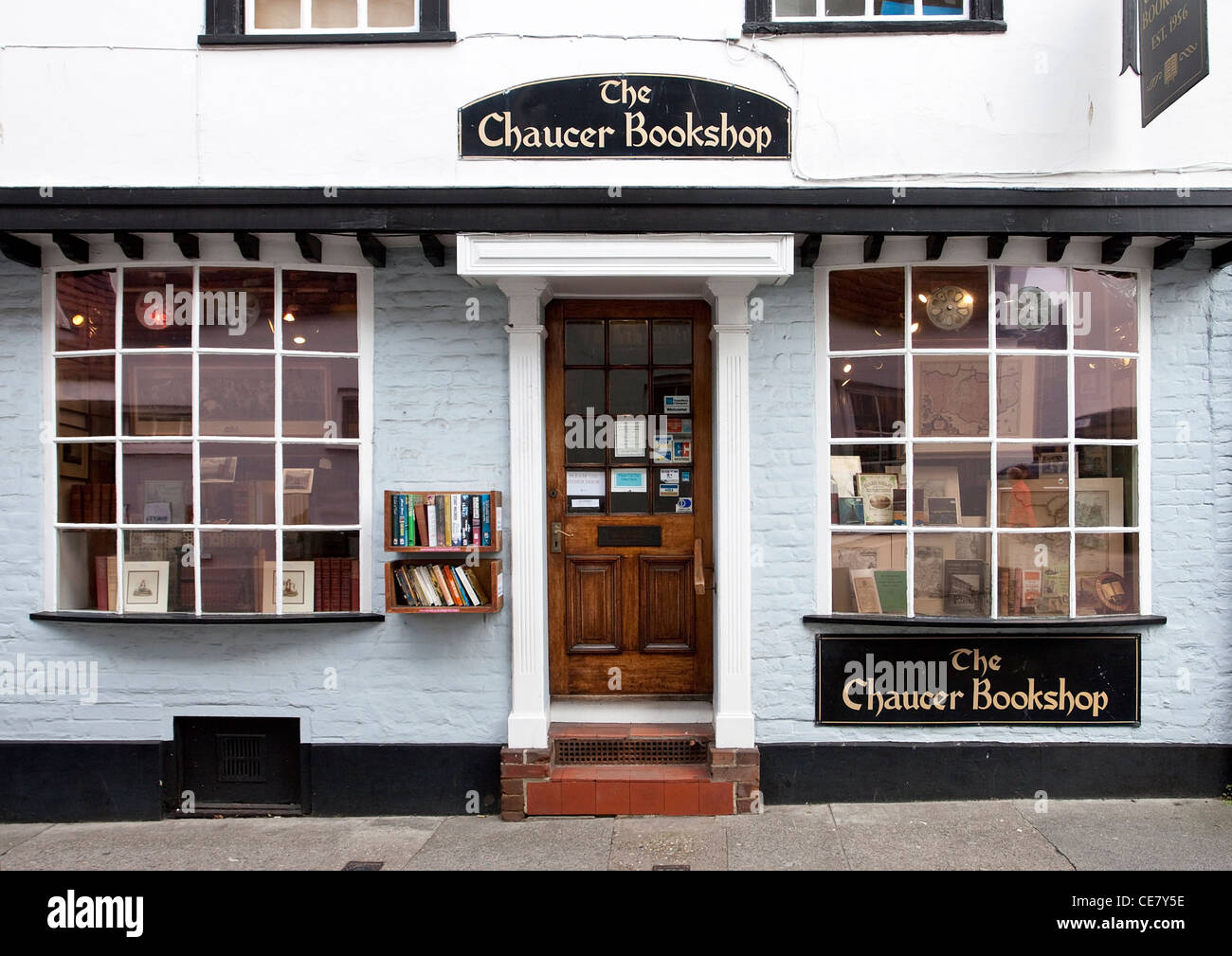 Il Chaucer Bookshop Canterbury UK. Vecchi libri e pubblicazioni. Articoli da collezione Foto Stock