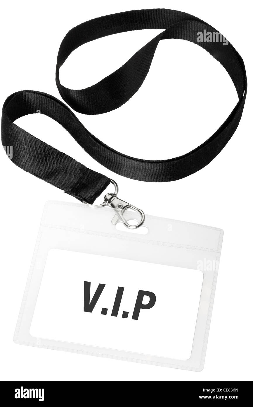 Distintivo di VIP Foto Stock