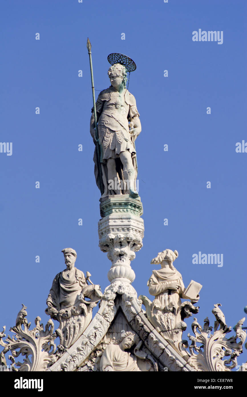 Venezia - Statua di vertice di st. Mark basilica Foto Stock