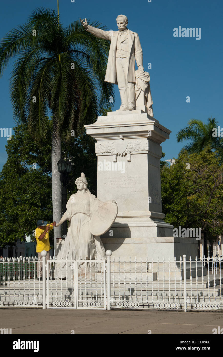 Statua di Jose Marti Cienfuegos Cuba Foto Stock