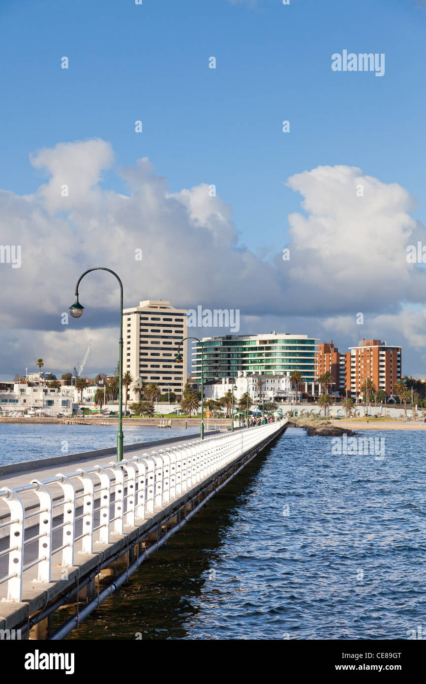 Dal Molo di St Kilda Melbourne Australia Foto Stock