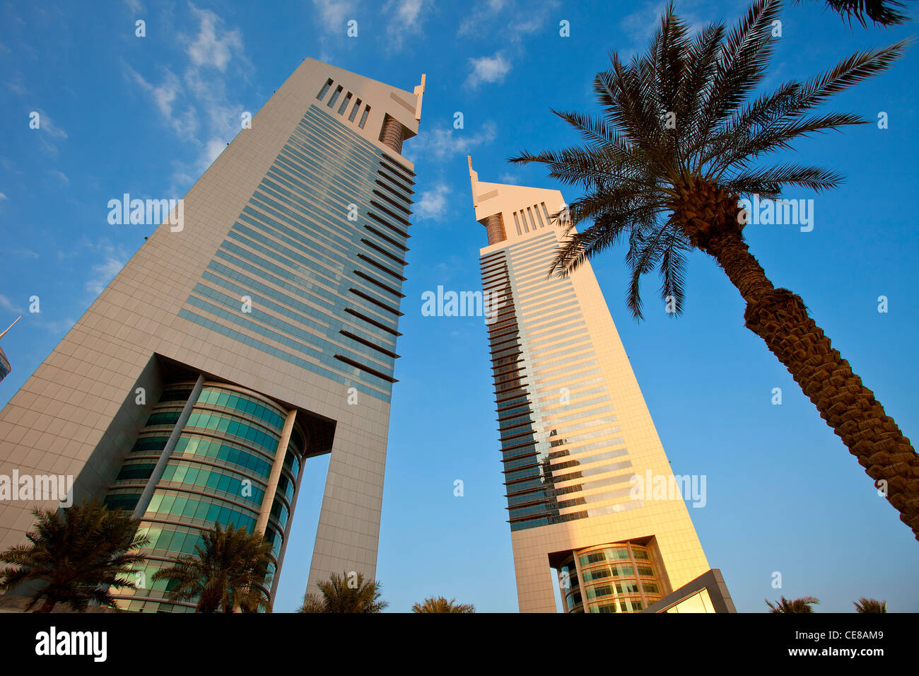 Dubai, Emirates Towers Foto Stock