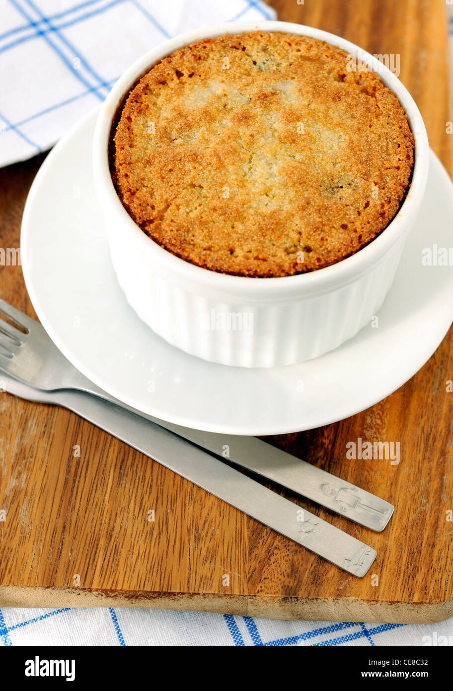 Torta di semolino (pudding) Foto Stock