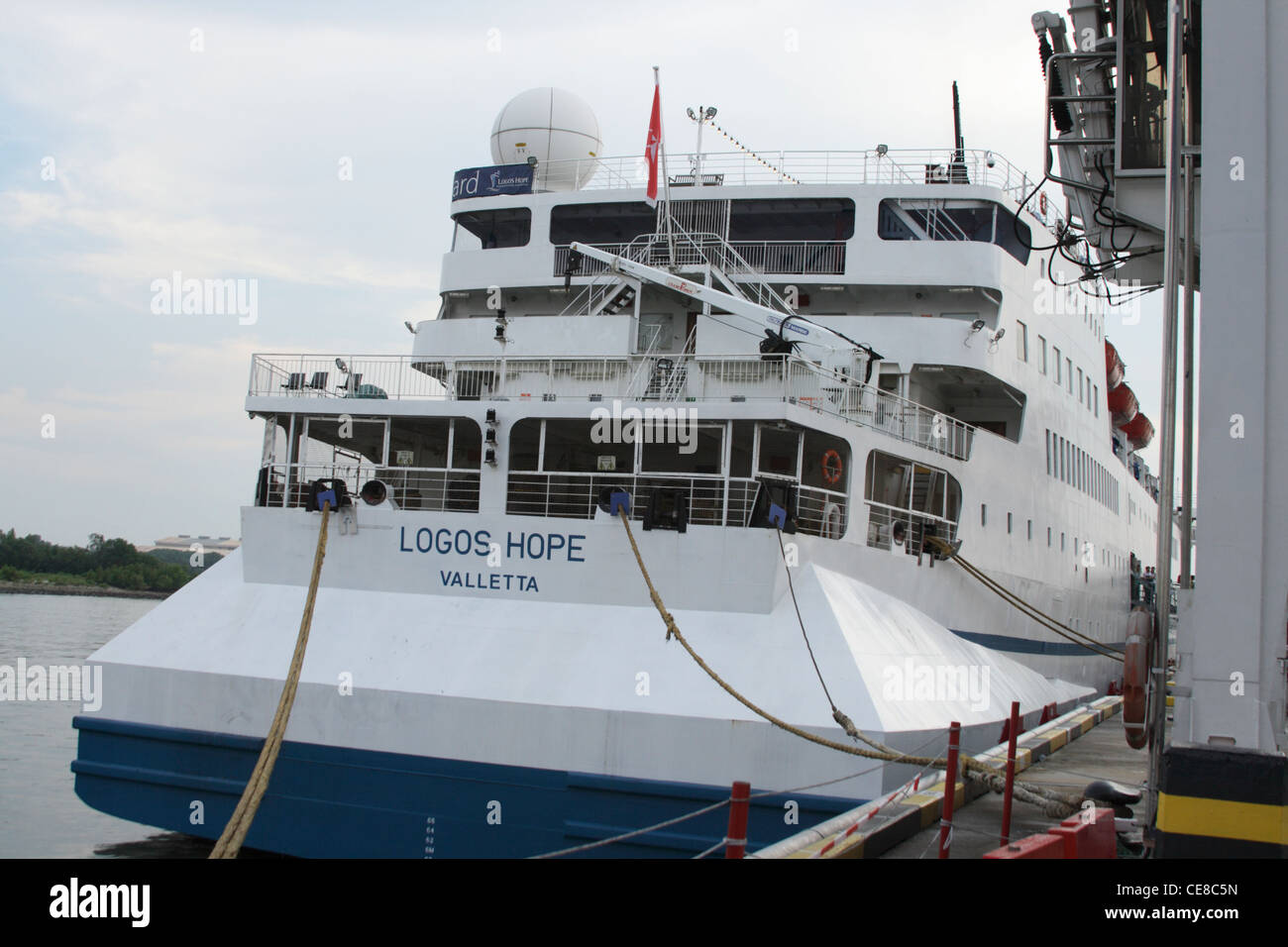 La nave MV loghi speranza a Port Klang, Malaysia Foto Stock