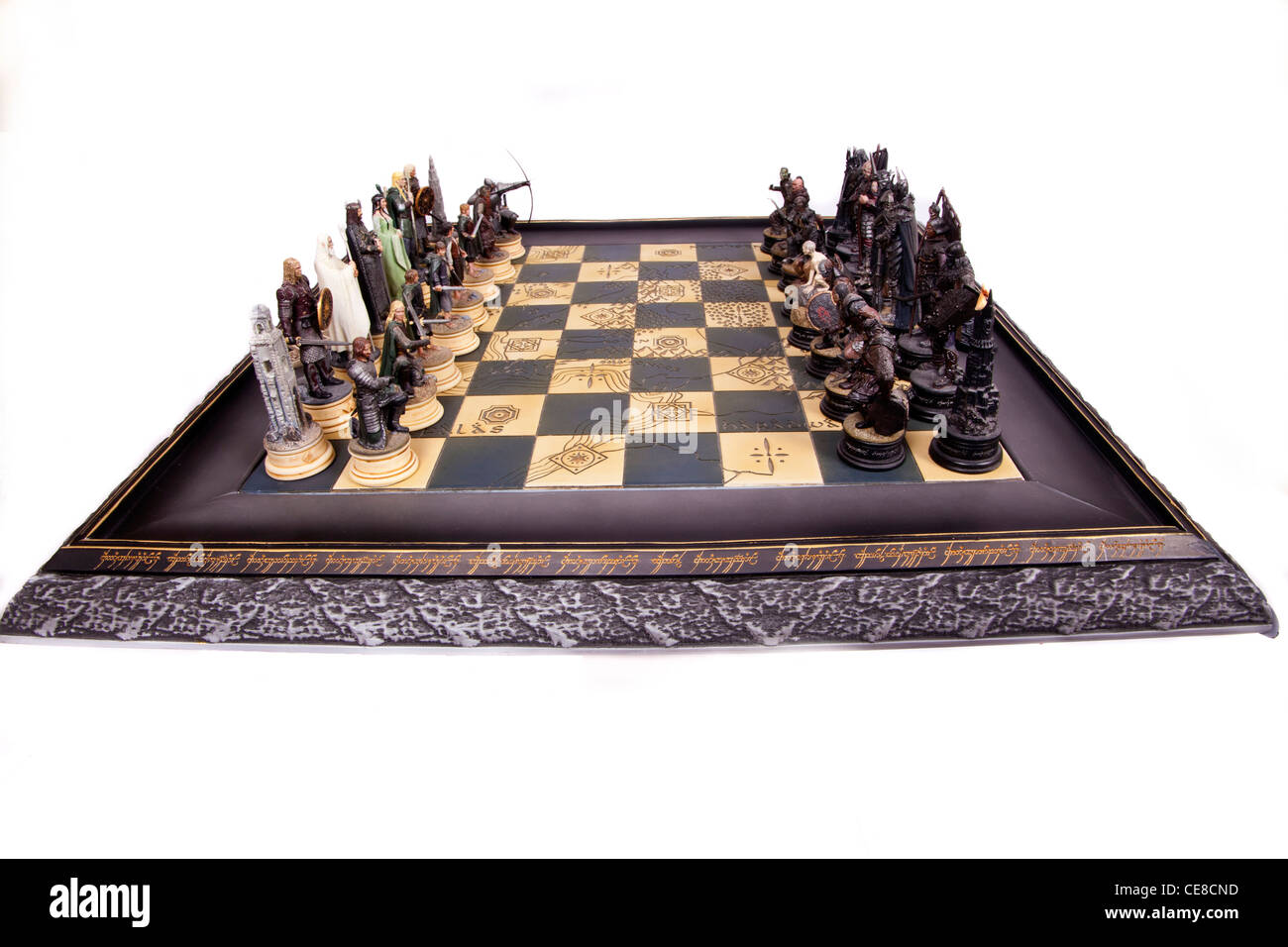 Set di scacchi il Signore degli Anelli Foto stock - Alamy