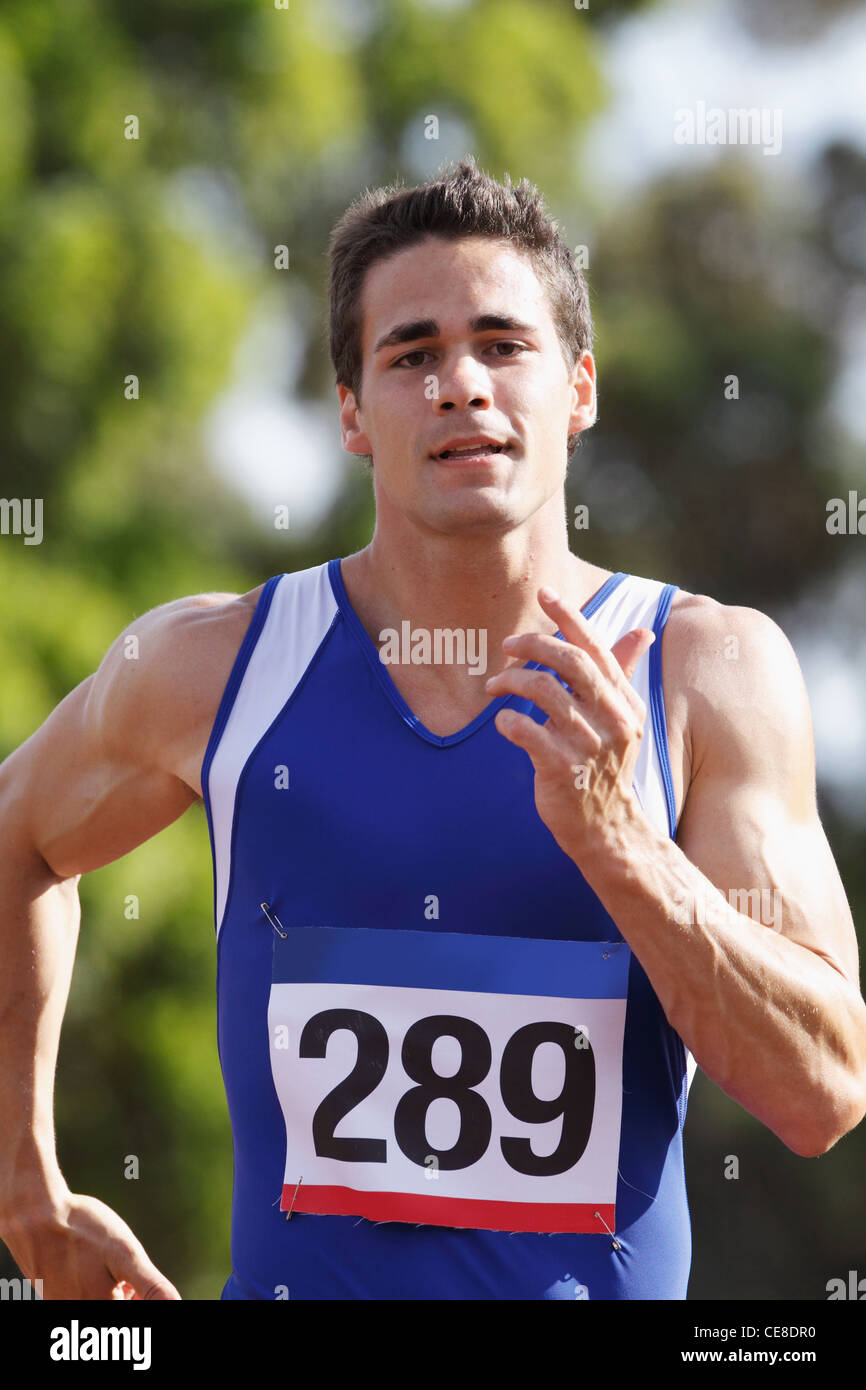 Funzionamento dell'atleta Foto Stock