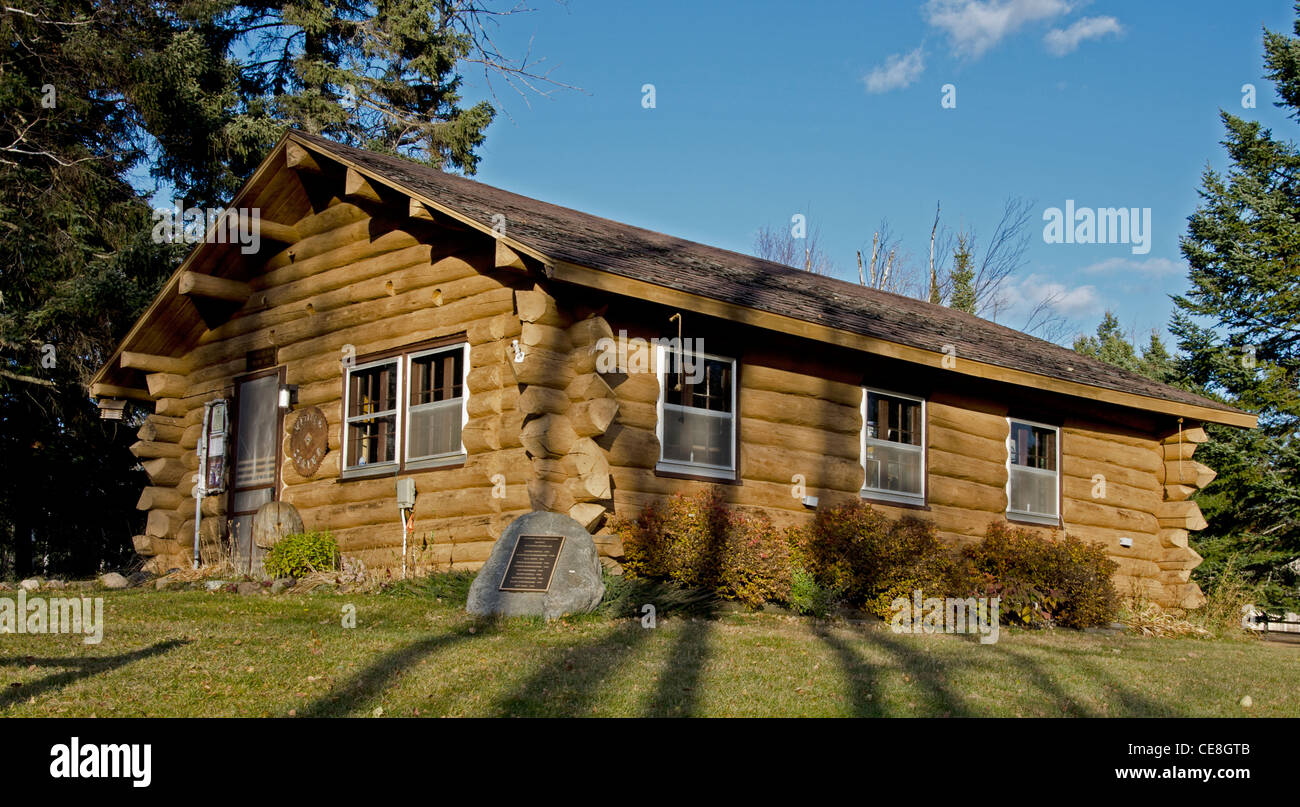 Un pioniere cabina di Finlandia Minnesota Heritage Site in Finlandia, Minnesota ho Foto Stock