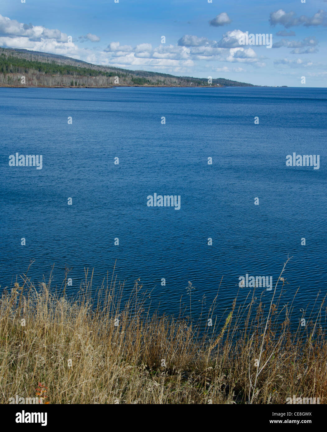 Lago Superiore lungo la costa nord vicino a Grand Marais, Minnesota. Foto Stock